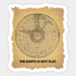 The Earth is not Flat Sticker